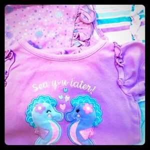 Bundle of 3 Onesies Underwater design